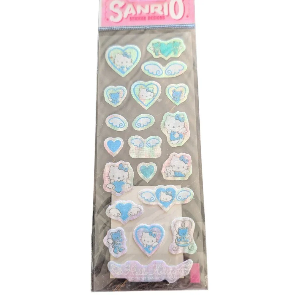Vintage Sanrio Hello Kitty Lot Of 3 NOS Angels Hearts Zodiac Animals Stickers - Picture 4 of 8